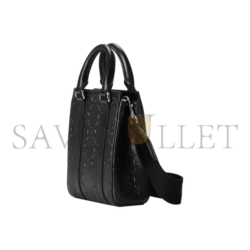 GUCCI GG EMBOSSED MINI TOTE BAG 696010 (20*16*7cm)
